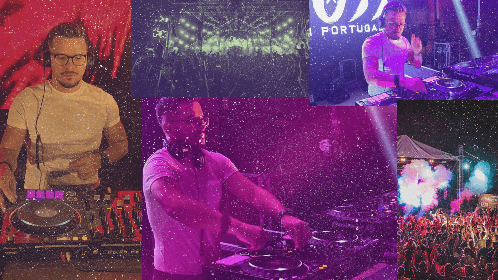 Luzes e efeitos especiais em show da DJ Boss in Portugal